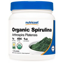 Nutricost Organic Spirulina 뉴트리코스트 유기농 스피루리나 454g