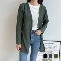 비틀버드 츄피트 여자 오픈 롱 니트 가디건 DM220967