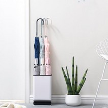 미니 우산꽂이 2단 우산정리함 원룸 사무실 가정용 우산보관함, 블루화이트