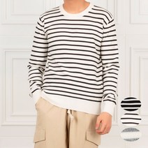 [남자의품격] 보들이 단가라 라운드 니트티 4size 3color