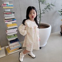 콩지키즈 봄신상 레이나프릴원피스 여아 유아 자매룩