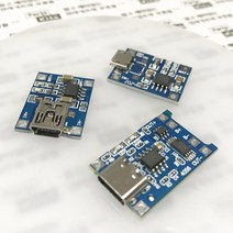 [파츠키츠] TP4056 1A리튬배터리충전모듈 mini Micro USB 인터페이스, C. TYPE-C