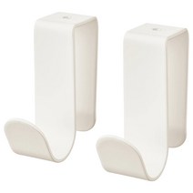 이케아 레테트 클립형 후크2P 화이트 5x1.8x4.7cm 스틸에폭시코팅, 1개, 이미지참조