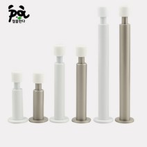 철물판다 완충 스프링 스토퍼 벽완충기 문콕방지 손끼임방지 유리문 안전용품 문닫힘방지, 니켈, 대