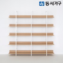 동서가구 에스티 고급 포스코 스틸 철제 책장 5단 1800 폭 4colors DF643635, 오크