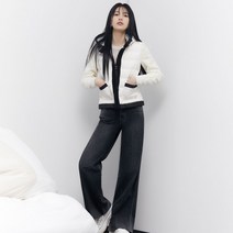 게스 SUZY 여성 밑단워싱포인트 그레이 와이드_YM5D5165 123688