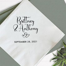 맞춤 디자인 파티 냅킨 생일 웨딩 테이블 장식 종이 텍스트 색상 100pcs, Red Printing, Bordeaux Paper