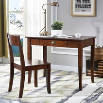 미국식 엔틱책상 고급가구 아메리칸 서재책상 엔틱가구 사무용 클래식, 1.2m 책상+책의자 딥 호두