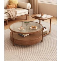 거실 테이블 이동식 테이블 Changhong 유리 스토리지, E