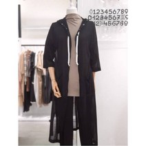 [YK] W몰 후드 롱 가디건 Y193C920