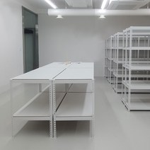 중량 작업대 무볼트조립 철제, 화이트 1200x500x900_2단