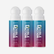아쿠아쿨 더블액션 롤 쿨 핫 이중케어 리커버리, 100ml, 3개