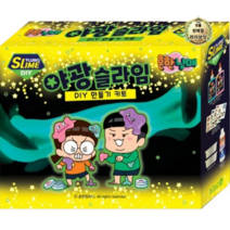 라이브잇 흔한남매 야광슬라임 DIY 만들기 키트, 혼합색상, 4세트