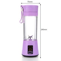 스파반죽기 블랜더 400ml 휴대용 전기 주 서기 믹서 압착 기 압력 USB 충전 주스 밀크 쉐이크 스무디 메이커 기계 푸드 프로세서, [02] B 001