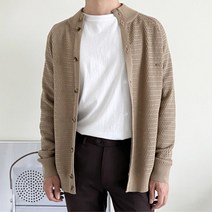 남자회사원 세련 반목폴라 패턴 가디건 겨울 스웨터가디건 남학생