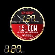 몽크로스 1.27 하이브리드 라인 60m 신소재 민물원줄, 3.5호