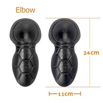 오토바이 아머 바디 몸통 보호대 갑옷 바이크 오토바이 자켓 바지 보호대 삽입 어깨 팔꿈치 무릎 기어 패드, 03 Elbow Pads