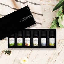 아로마 오일 가습기 천연 건조기 양모볼 아로마오일 원액 6개 세트 10ml, 6세트