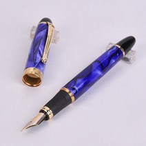 만년필선물의미 입문 쓰는법 각인 파우치 케이스 잉크 충전 2020 new arrivall jinhao x450 럭셔리 dazzle blue 만년필 고품질 금속 잉크 펜 사무용품, 1