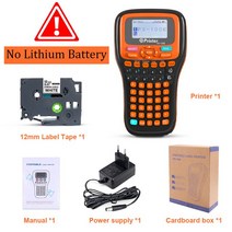 레터프레스 미니 동판화 석판화 무선 라벨 프린터 휴대용 라벨링 기계 산업용 메이커 인쇄 접착 테이프 열 수축 튜브 새틴 리본, 1.PS-100E Printer - EU 플러그