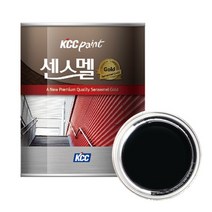 KCC 페인트 센스멜골드 에나멜 페인트 무광 흑색 3.8L