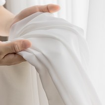 긁지 않는 슈퍼 크림 화이트 Tulle 커튼 거실 장식 베이지 색 창 깎아 지른 Voile 현대 침실 쉬폰
