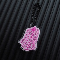 휴대폰 스트랩Yayoi Kusama 새로운 키 체인 열쇠 고리 귀여운 장식 반지 선물 펜던트 호박 아트 휴대 전화, 한개옵션1, 04 pink pumpkin