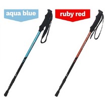 트렉스타 타호 등산스틱 초경량 두랄루민 3단 트레킹 등산 1P, 루비레드