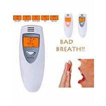 KIKAR Pocket Bad Breath Tester 악취 감지기 건강 관리 액세서리 통기성 장치 분석기 호흡 냄새 검사기 - 일본 핫, Gray
