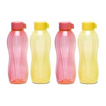 Tupperware 아쿠아 슬림 병 4개 세트 (500ML), 500ML