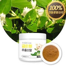 금은화분말 금은화추출물 금은화가루 인동초 인동덩굴꽃봉오리 인동줄기 꽃 꽃차 열매 금은화 차 티 티백 활용 추천, 1개, 200g