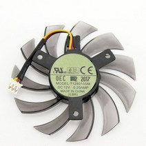 T128010SM GIGABYTE GTX 460 465 560 Ti 580 650 750Ti 그래픽 카드 팬 75MM 12V 0.20A GT440 GT610 GT730 HD 685, [02] 3Pin