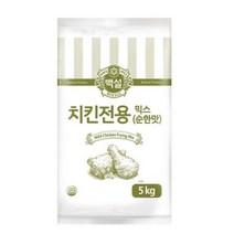 씨제이제일제당 백설 치킨전용 믹스 순한맛, 5kg, 3개