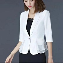 [Myshe]여성 7부소매 여름 정장자켓 숏 자켓 j518