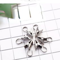 커튼 클립 후크 스테인레스 스틸 클립 버클 액세서리 강한 샤워 커튼 클립 하중 베어링 두꺼운 오래된 커튼 클립, 10