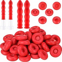 접착제 20 Pcs Caulk Cap Red Saving Sealer Saver 씰링 및 보존을위한 오픈 코킹 튜브 Eropper Latex Shea, 한개옵션0