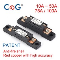 CG FL-2C 10A 15A 20A 30A 50A 75A 100A 75mV 디지털 전압 DC 션트 미터 아날로그 전류계 전류 저항 (베이 포함), 75A Shunt, 0.5 Class_75mV
