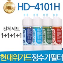 현대위가드 HD-4101H 고품질 정수기 필터 호환 전체세트, 선택1 - 전체구성세트(1+1+1+1=4개)