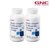 [GNC] 다중구성_멀티비타민 앤 미네랄 (60정) x2병 총120정_48693x2, 2병