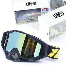 라오바이 바이크 고글 아웃도어 MT 스포츠 헬멧 오프로드 고글 스키 안경 보호 장비 세트, B10블랙테두리코-다크골드세트, 하나