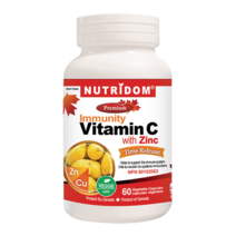 뉴트리돔 비타민 C + 아연 (Vitamin C with Zinc), 1개, 60정