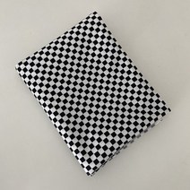 북유럽 체커보드 식탁보 바둑판 격자 패턴 테이블보 매트 다용도 패브릭, 150x150cm, 작은 패턴-블랙