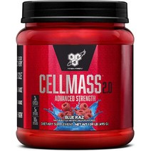 비에스엔 BSN CELLMASS 2.0 운동 후 회복 BCAA 크레아틴 및 글루타민 포함 - 케토 친화적 블루 레이즈 25회분