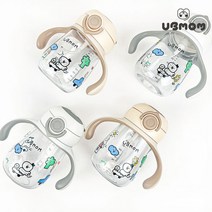 유비맘 데일리 원터치 빨대컵 (그레이/초코) 2P, 초코, 초코