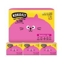 코코핏 유아용 밴드 기저귀 대형 26p, 4개