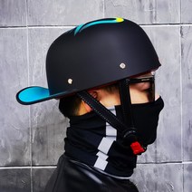 스냅백 오토바이 바이크 반모 헬멧 할리헬멧 경량 레트로 커스텀 전동킥보드 여름용, C