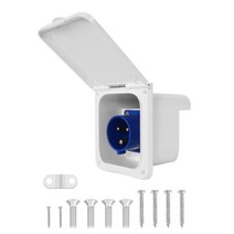 캐러밴 모터 홈 RV 220V-250V 전기 소켓 T21E 용 16Amp 전원 입구, [02] Power Port