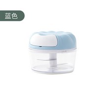캔압축기 쓰레기압축 페트병 분리수거 재활용 가정용 마늘 분쇄기 미니 수동 마늘 분쇄기 주방 노동 절약 마늘 고기 다지기 도구 생강 필링 강판 상자, 파란색