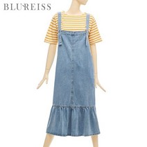 블루레이스 블루레이스 뷔스티에데님롱원피스_B2M1OP3981
