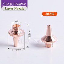 용접 부품 CO2 토치 재료 Startnow 3D 레이저 기계 노즐 CNC 자동 조작기 용접 장비 헤드 홀더 절단 섬유, 01 0.8_02 3D-M6